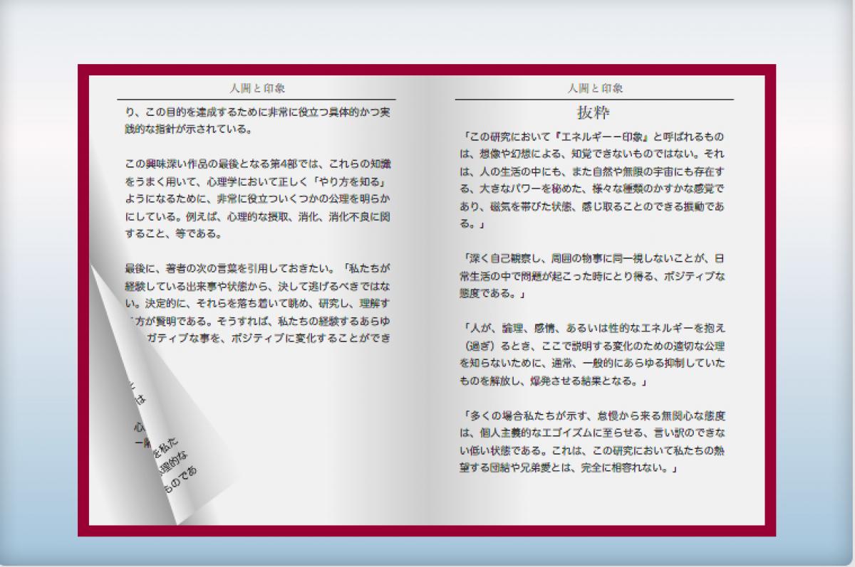 抜粋 人間と印象